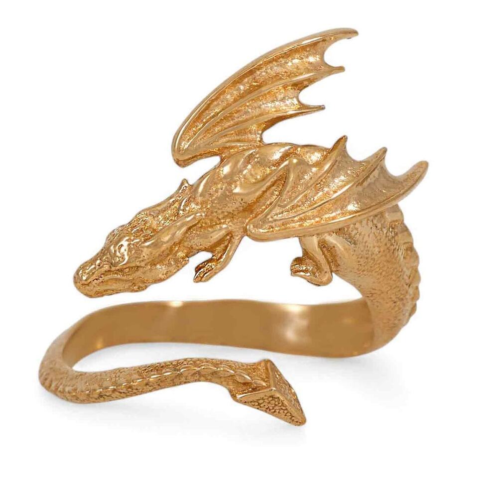 Dragon Wraparound Ring | Adjustable | Bronze | Artisan